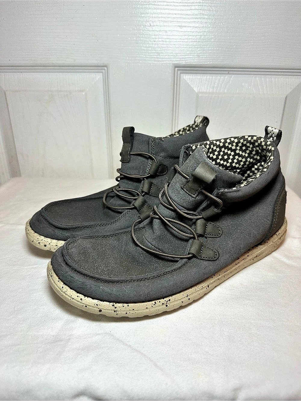 Hey Dude Wendy Sneakers Gray & Black US 8